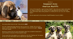 Desktop Screenshot of deepwoodmastiffs.com